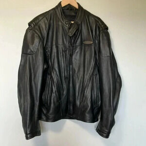 Harley-Davidson  FXRG series 1 black leather motorbike biker jacket L